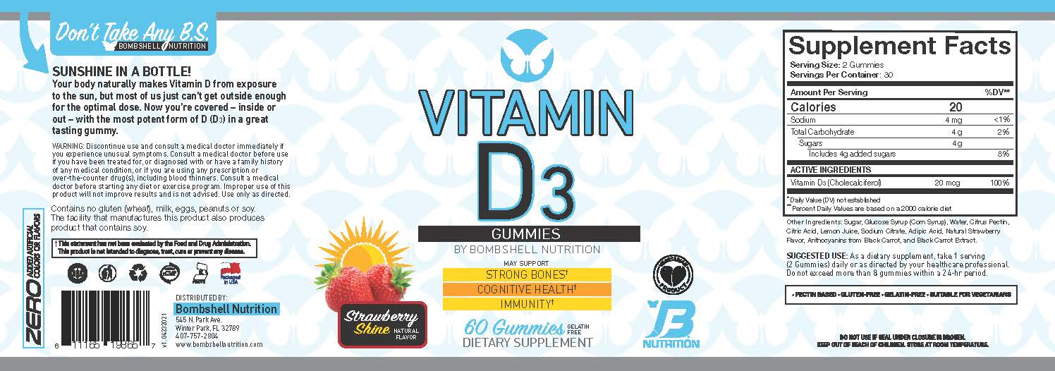 Bombshell Vitamin D3 Gummies